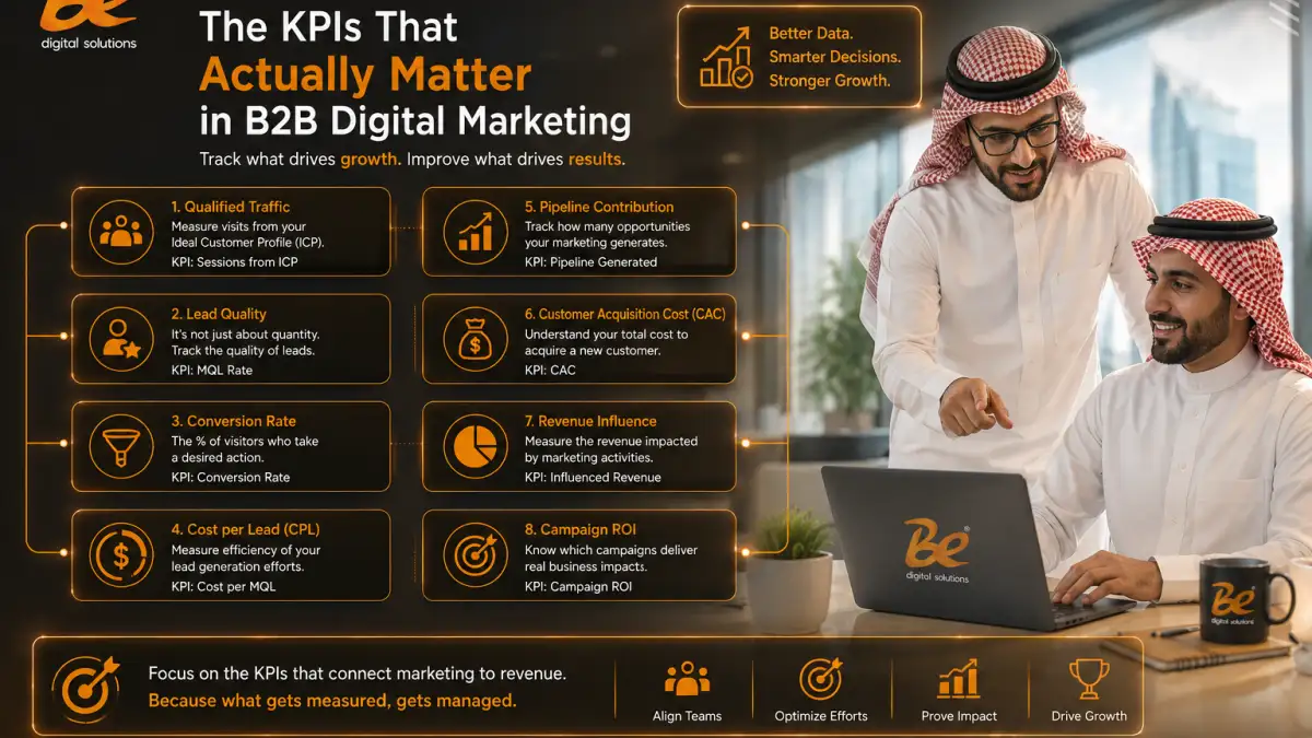 مؤشرات الأداء KPIs التي تهم فعلًا في التسويق الرقمي B2B